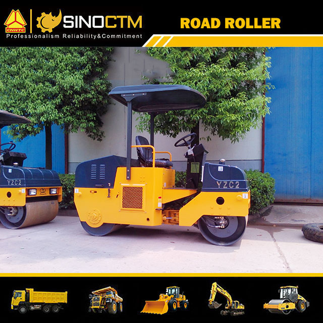 DOUBLE DRUM VIBRATORY ROLLER Operating Weight:1000kg