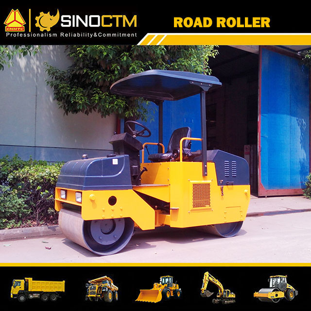 DOUBLE DRUM VIBRATORY ROLLER ,Operating Weight:2000kg