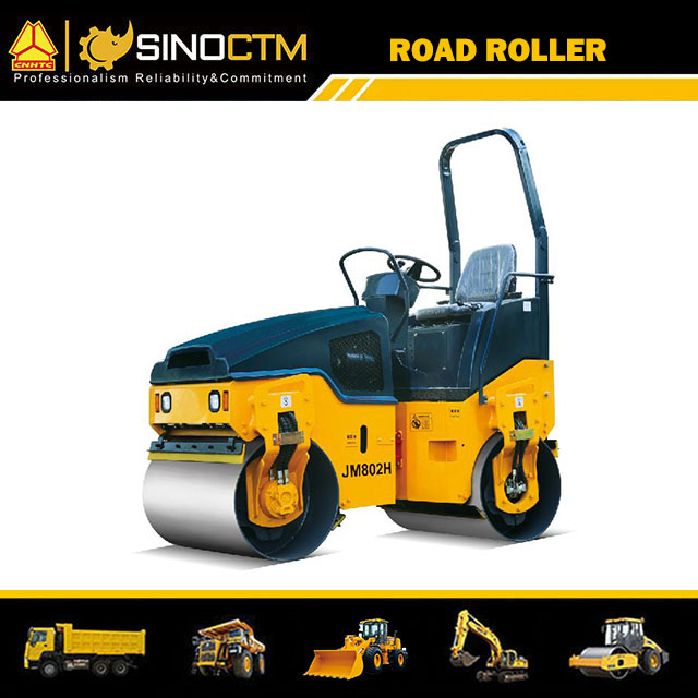 DOUBLE DRUM VIBRATORY ROLLER, Operating Weight:2000kg