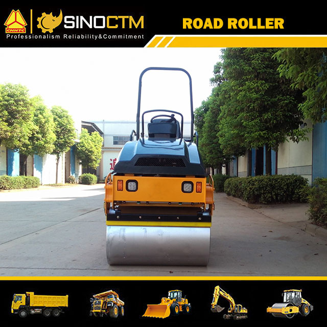 DOUBLE DRUM VIBRATORY ROLLER, Operating Weight:2000kg