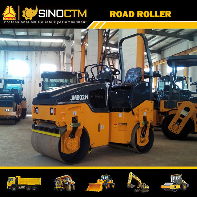 DOUBLE DRUM VIBRATORY ROLLER, Operating Weight:2000kg
