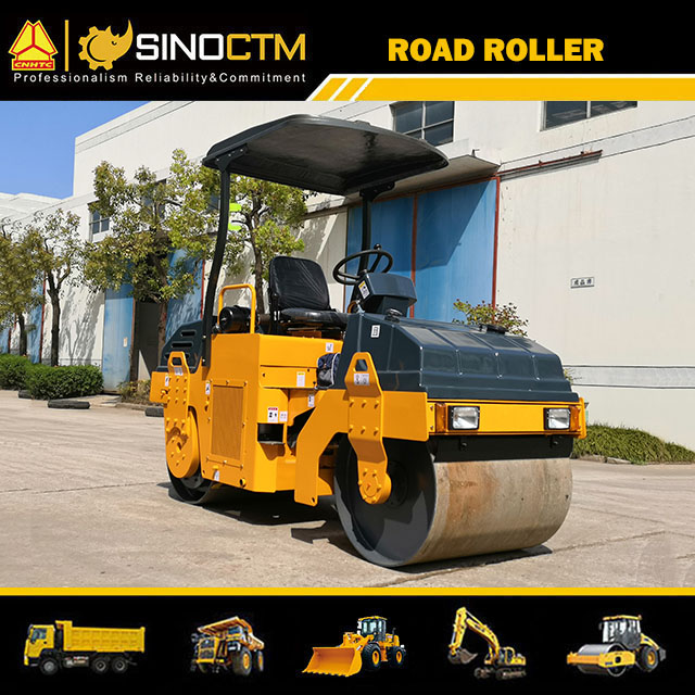 DOUBLE DRUM VIBRATORY ROLLER ,Operating Weight:3000kg