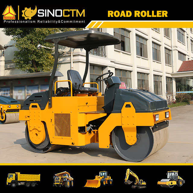 DOUBLE DRUM VIBRATORY ROLLER ,Operating Weight:3000kg