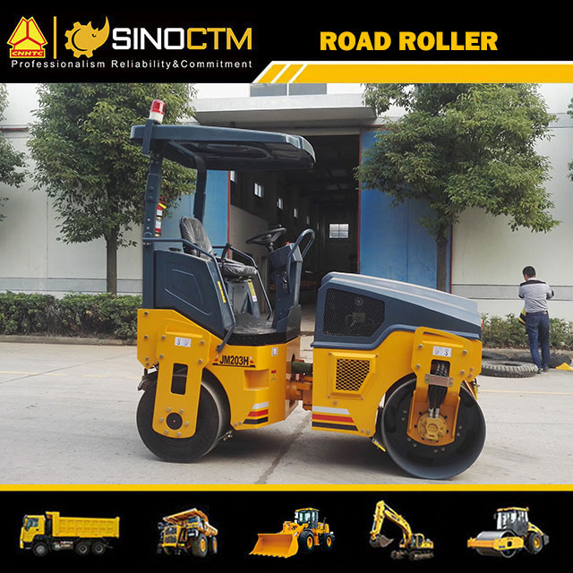 FULL HYDRAULIC TIRE COMBINED VIBRATORY ROLLER ,Operating Weight:3000kg