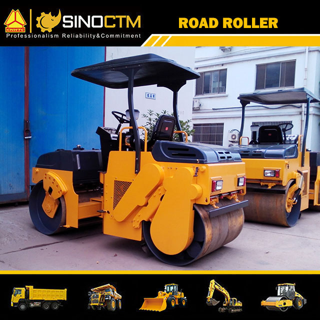 YZC4 DOUBLE DRUM VIBRATORY ROLLER,Operating Weight:4000kg