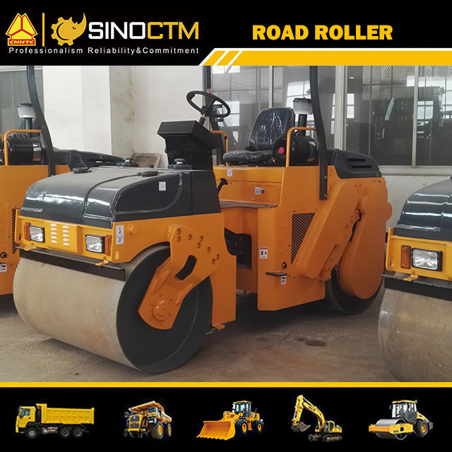 YZC4.5H FULL HYDRAULIC DOUBLE DRUM VIBRATORY ROLLER,Operating Weight:4500kg