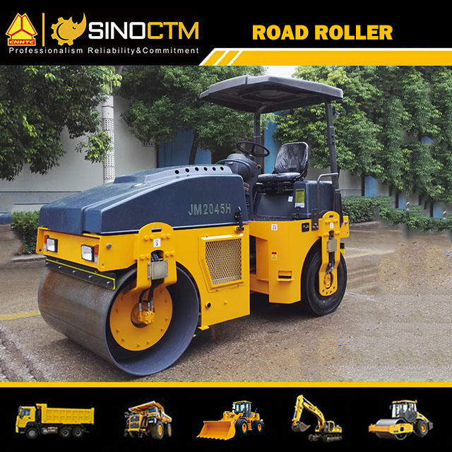 JM2045H FULL HYDRAULIC TIRE COMBINED VIBRATORY ROLLER,Operating Weight:4500kg