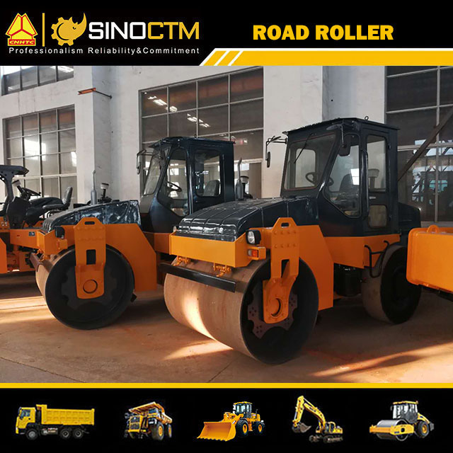 SINGLE DRUM VIBRATORY ROLLER:Operating Weight:6000kg