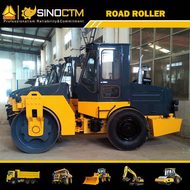 SINGLE DRUM VIBRATORY ROLLER:Operating Weight:6000kg