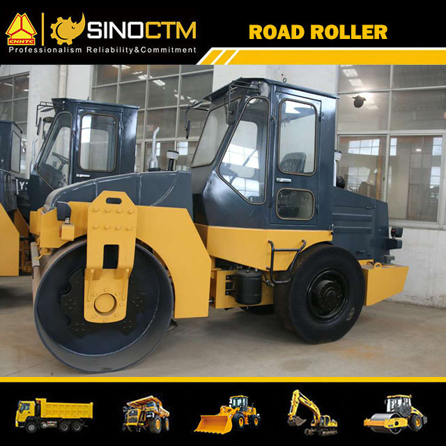 SINGLE DRUM VIBRATORY ROLLER:Operating Weight:6000kg