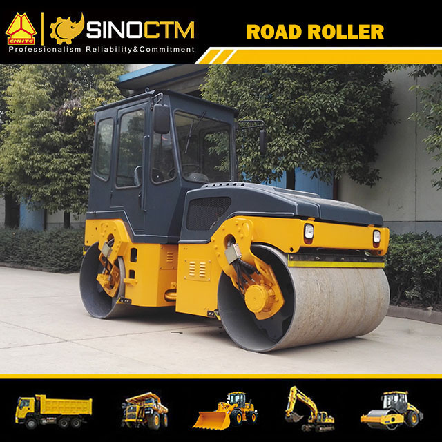 FULL HYDRAULIC DOUBLE DRUM VIBRATORY ROLLER:Operating Weight:6000kg