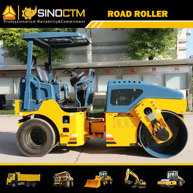 FULL HYDRAULIC TIRE COMBINED VIBRATORY ROLLER 6000kg