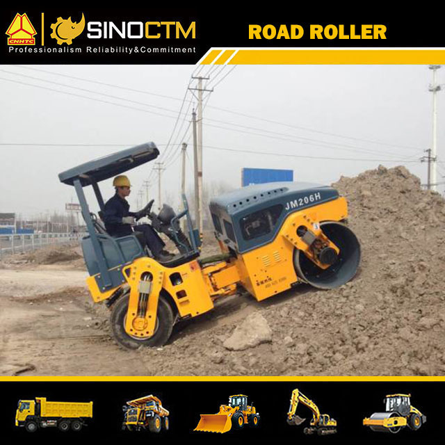 FULL HYDRAULIC TIRE COMBINED VIBRATORY ROLLER 6000kg