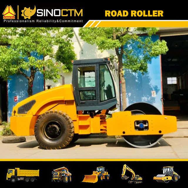 SINGLE DRUM VIBRATORY ROLLER 8000kg