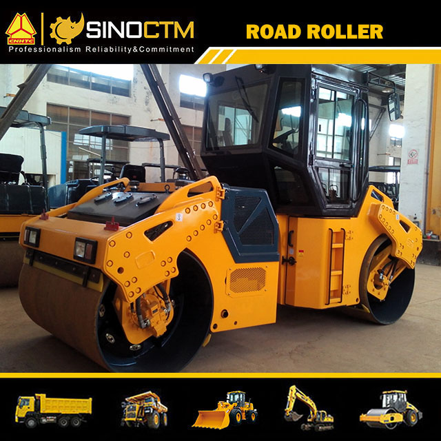 FULL HYDRAULIC DOUBLE DRUM VIBRATORY ROLLER 9000kg