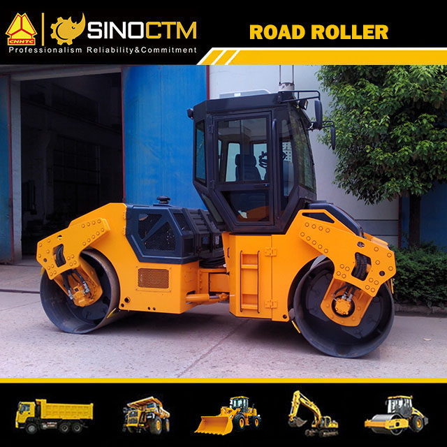 FULL HYDRAULIC DOUBLE DRUM VIBRATORY ROLLER 10000kg