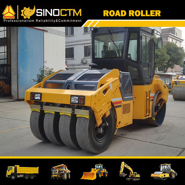 FULL HYDRAULIC TIRE COMBINED VIBRATORY ROLLER,Operating Weight:10000kg