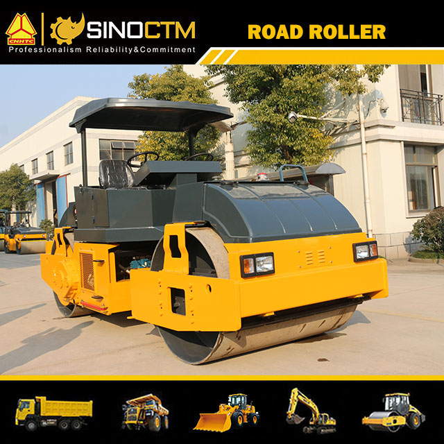 FULL HYDRAULIC DOUBLE DRUM VIBRATORY ROAD ROLLER 12T