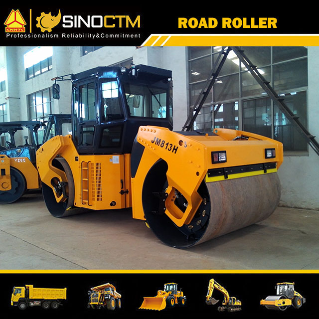 FULL HYDRAULIC DOUBLE DRUM VIBRATORY ROLLER 13T/14T
