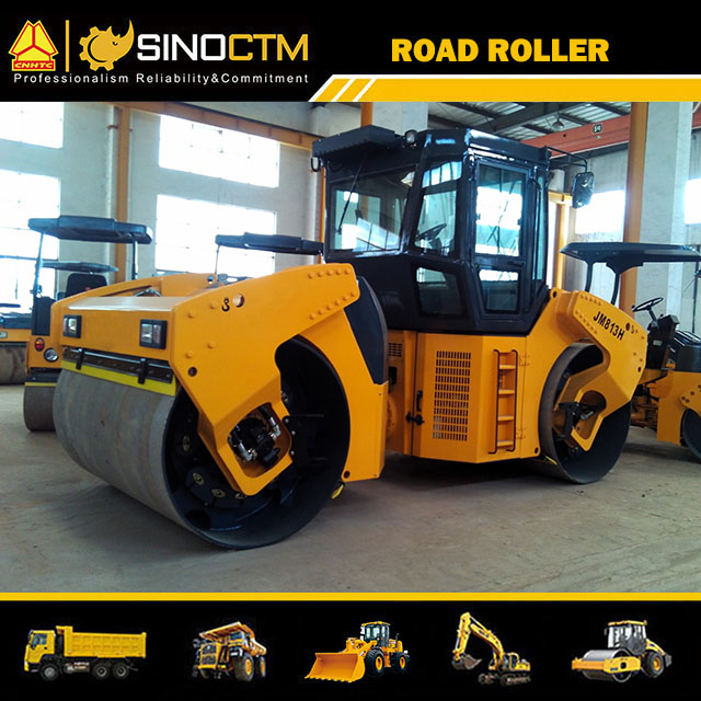 FULL HYDRAULIC DOUBLE DRUM VIBRATORY ROLLER 13T/14T