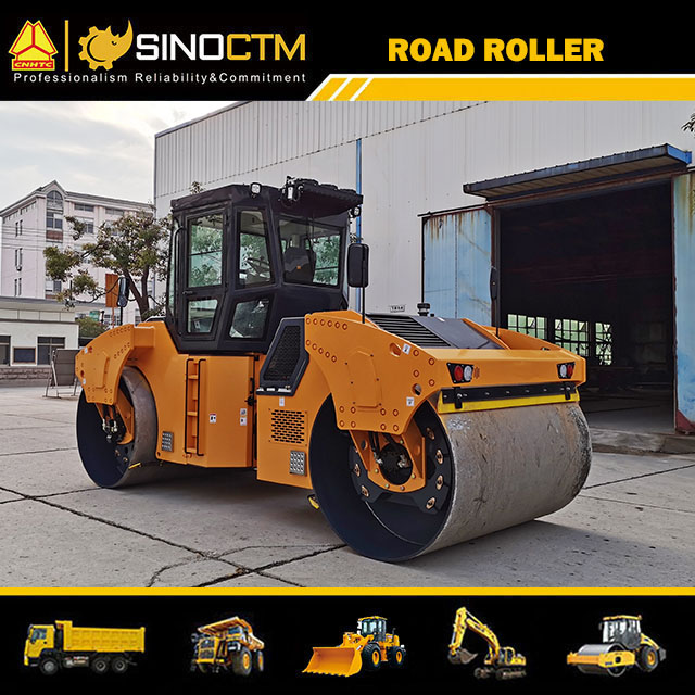 FULL HYDRAULIC DOUBLE DRUM VIBRATORY ROLLER 13T/14T