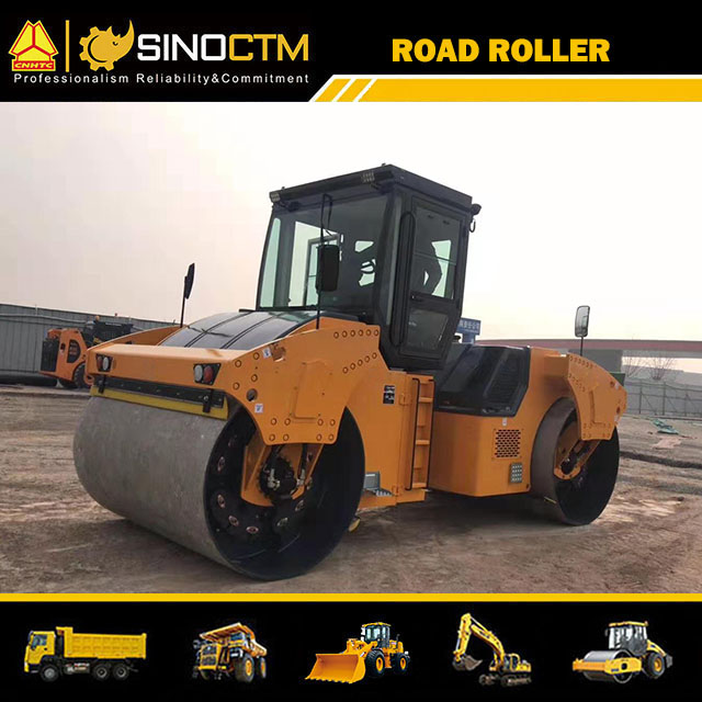 FULL HYDRAULIC DOUBLE DRUM VIBRATORY ROLLER 13T/14T