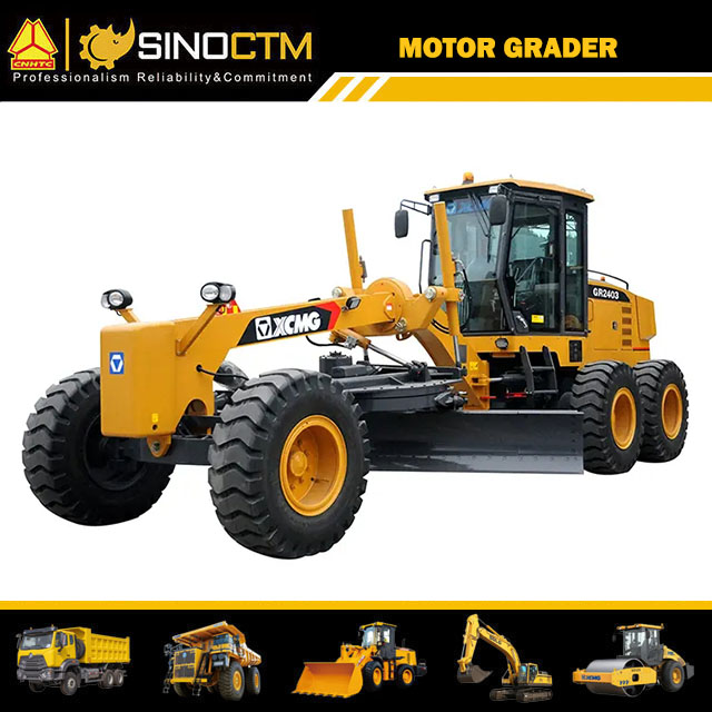 240HP Motor Grader Gr2403 17t Road Graders