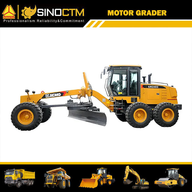 240HP Motor Grader Gr2403 17t Road Graders