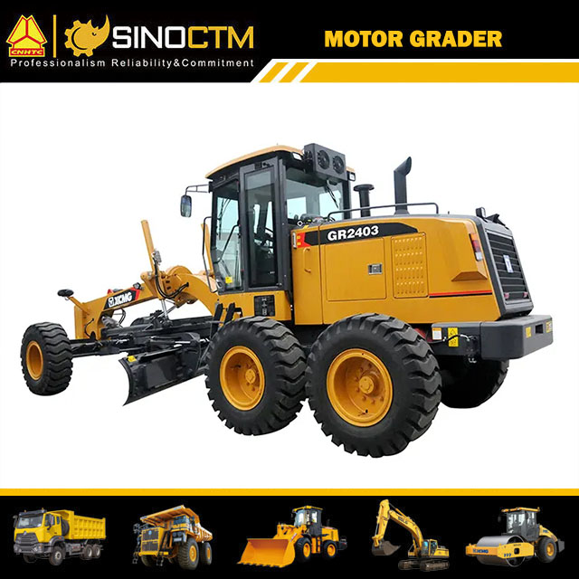 240HP Motor Grader Gr2403 17t Road Graders