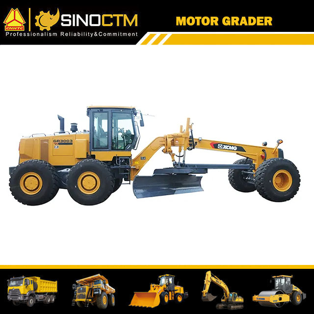 Auto Leveling Machinery 300HP Gr3003 Mining Motor Grader for Sale