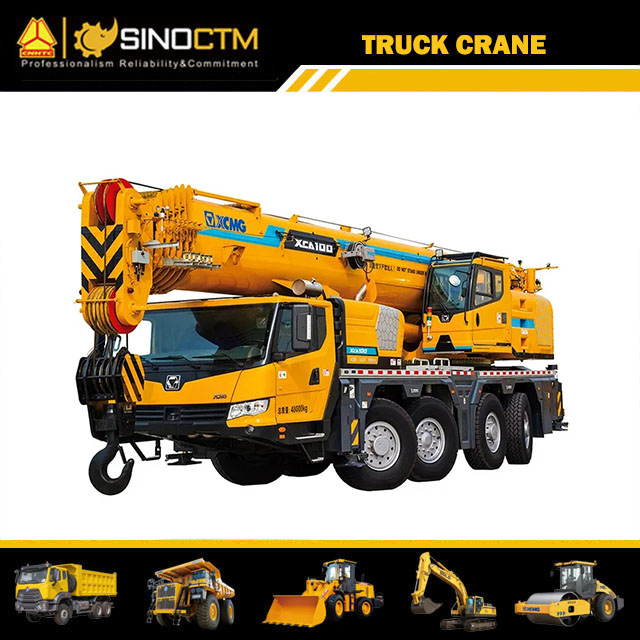 XCMG official XCA100 mobile truck crane 100 ton all terrain truck crane price