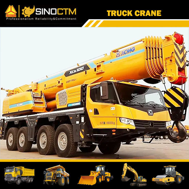 XCMG official XCA100 mobile truck crane 100 ton all terrain truck crane price