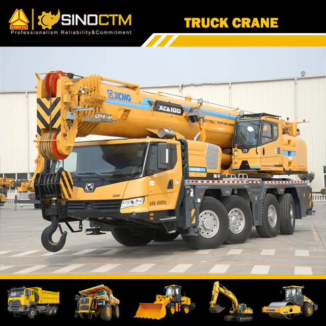 XCMG official XCA100 mobile truck crane 100 ton all terrain truck crane price