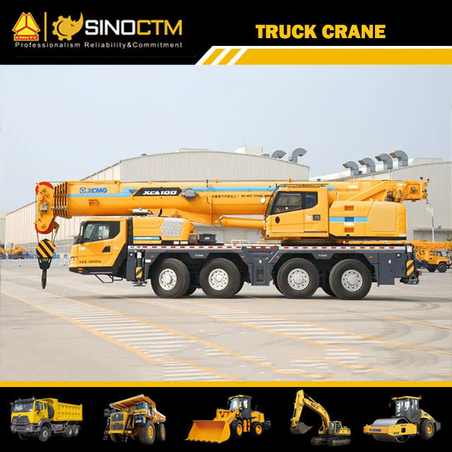 XCMG official XCA100 mobile truck crane 100 ton all terrain truck crane price