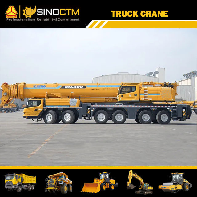 XCMG XCA300 all terrain crane 300 ton mobile truck crane
