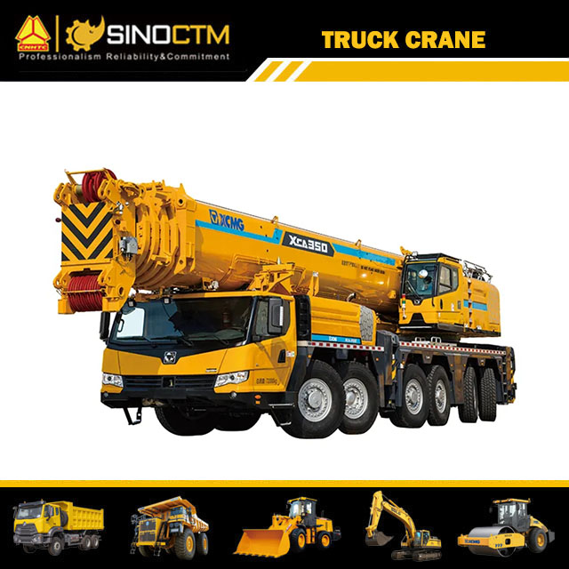XCMG All terrain crane truck 350 ton mobile crane XCA350 for sale