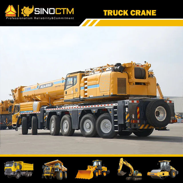 XCMG All terrain crane truck 350 ton mobile crane XCA350 for sale