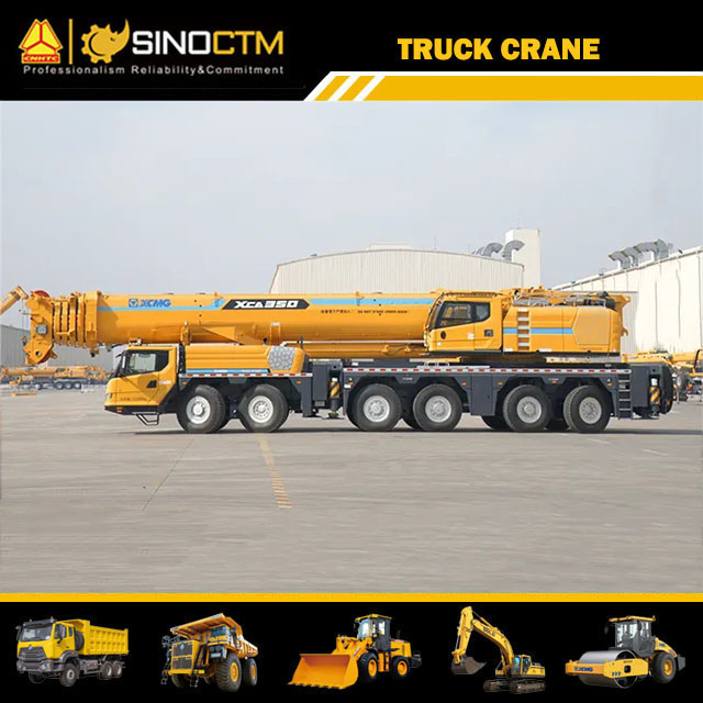 XCMG All terrain crane truck 350 ton mobile crane XCA350 for sale