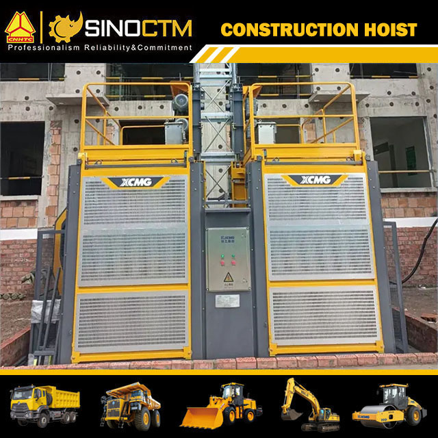 500m Lifting Height SC200/200ES1 Double Cage Building Construction Hoist Equipment