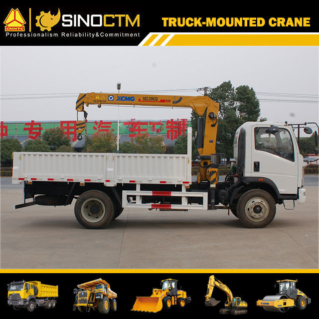 3 Ton Truck-Mounted Crane Sq3.2sk2q Telescopic Boom Crane Truck