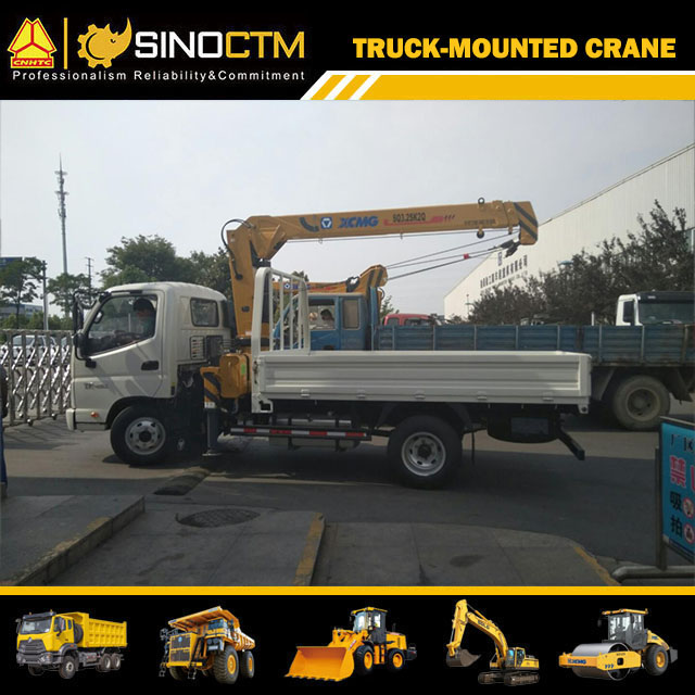 3 Ton Truck-Mounted Crane Sq3.2sk2q Telescopic Boom Crane Truck