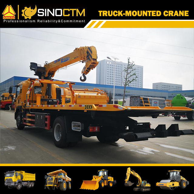 XCMG SQ4SK3Q 4ton straight arm truck mounted crane mini truck mounted crane for sale