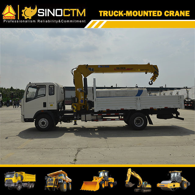 XCMG Telescoping Boom Crane SQ6.3SK2Q Truck Mounted Crane 6 ton for sale