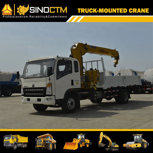 XCMG Telescoping Boom Crane SQ6.3SK2Q Truck Mounted Crane 6 ton for sale