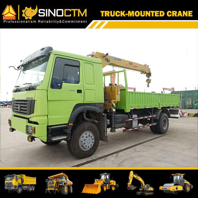 XCMG Telescoping Boom Crane SQ6.3SK3Q Truck Mounted Crane 6 ton for sale
