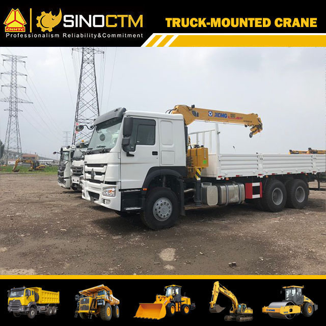 XCMG SQ10SK3Q 10 ton construction telescopic boom truck mounted crane