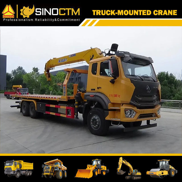 XCMG Official Sq14sk4q Crane Truck 14 Ton Telescopic Boom Truck Mounted Crane Price