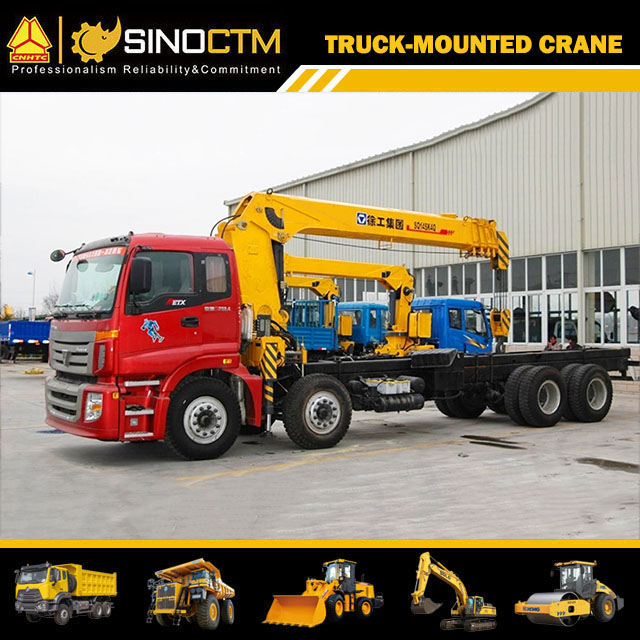 XCMG Official Sq14sk4q Crane Truck 14 Ton Telescopic Boom Truck Mounted Crane Price