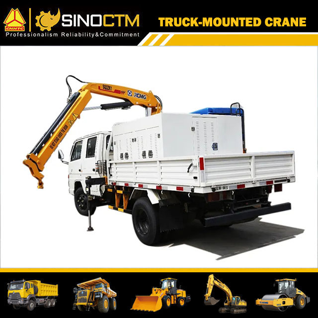 XCMG 2 ton knuckle boom truck mounted crane SQ2ZK1 for sale