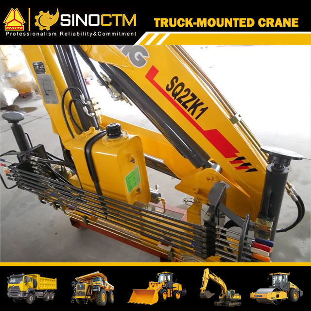 XCMG 2 ton knuckle boom truck mounted crane SQ2ZK1 for sale